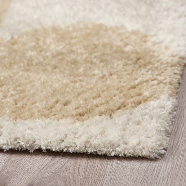 IKEA VÄGTRUMMA rug, off-white/beige, 5'3 inx7'7 in Vägtrumma Rug, Ikea Ireland | 3280EFCJD