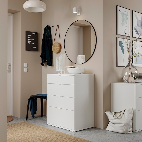 IKEA VIHALS 4-drawer chest, white/anchor/unlock function, 27 1/2x18 1/2x35 3/8 in, Ikea Ireland | 4312HIPAB
