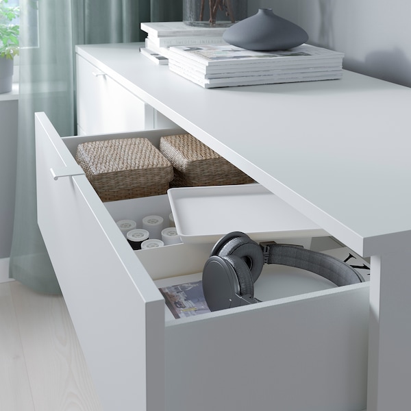 IKEA VIHALS 6-drawer dresser, white/anchor/unlock function, 55 1/8x18 1/2x29 1/2 in, Ikea Ireland | 5690DCWRK