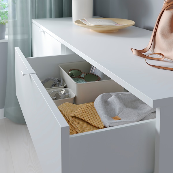 IKEA VIHALS 6-drawer dresser, white/anchor/unlock function, 55 1/8x18 1/2x29 1/2 in, Ikea Ireland | 5690DCWRK
