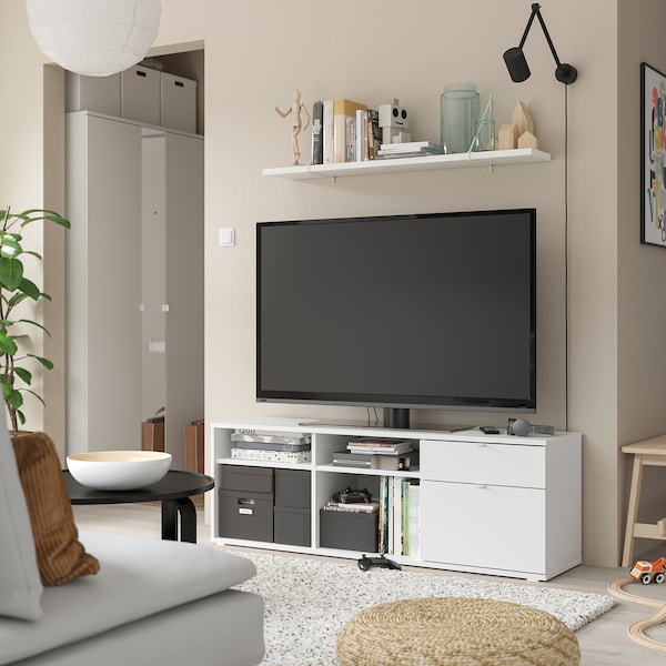 IKEA VIHALS TV unit, 57 1/2x14 5/8x19 5/8 in White, Ikea Ireland | 0473OHXAB