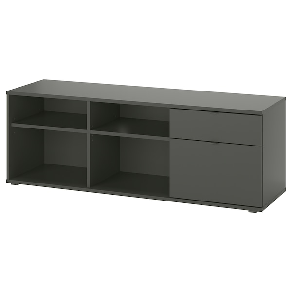 IKEA VIHALS TV unit, 57 1/2x14 5/8x19 5/8 in Dark Gray, Ikea Ireland | 6142JDNUC