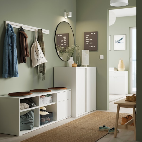 IKEA VIHALS TV/storage combination, 95 1/4x14 5/8x35 3/8 in White, Ikea Ireland | 7189PTMGL