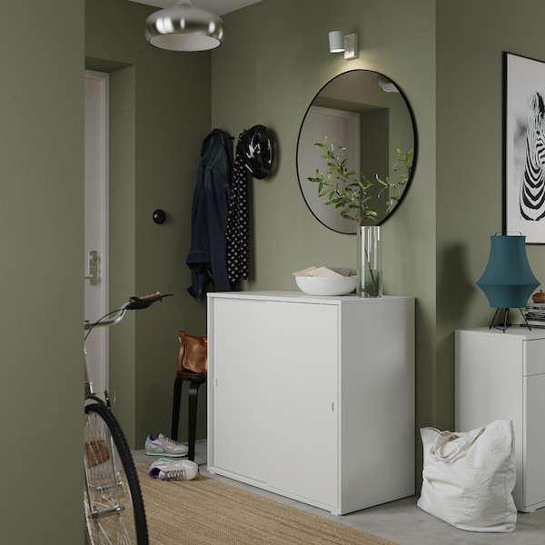 IKEA VIHALS cabinet with sliding doors, 37 3/8x18 1/2x35 3/8 in White, Ikea Ireland | 9420LHONU