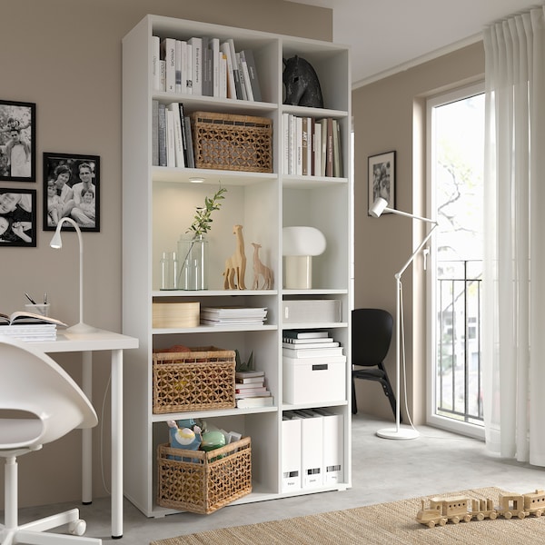 IKEA VIHALS shelving unit with 10 shelves, 37 3/8x14 5/8x78 3/4 in White, Ikea Ireland | 5274ZVTYH