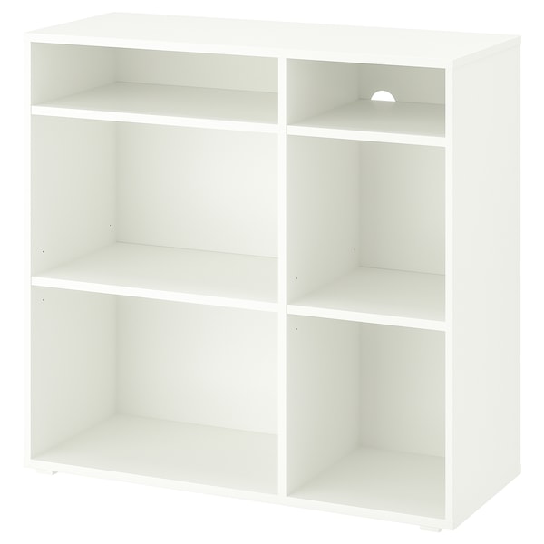IKEA VIHALS shelving unit with 4 shelves, 37 3/8x14 5/8x35 3/8 in White, Ikea Ireland | 3658QESRI