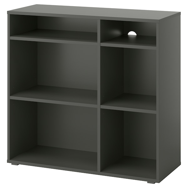 IKEA VIHALS shelving unit with 4 shelves, 37 3/8x14 5/8x35 3/8 in Dark Gray, Ikea Ireland | 7068RZPCW