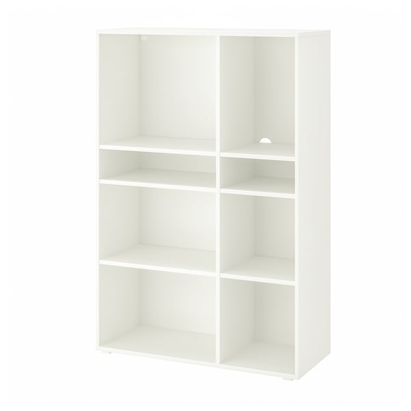 IKEA VIHALS shelving unit with 6 shelves, 37 3/8x14 5/8x55 1/8 in White, Ikea Ireland | 3729EYIOQ