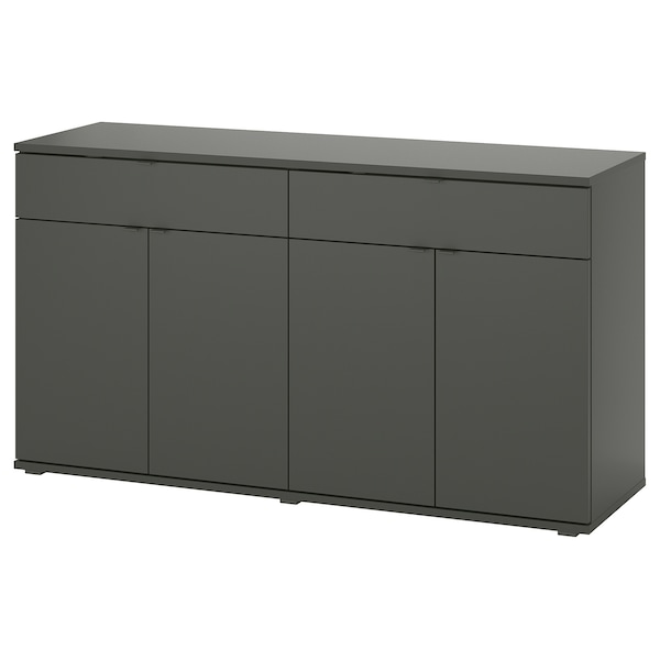 IKEA VIHALS sideboard, 55 1/8x18 1/2x29 1/2 in Dark Gray, Ikea Ireland | 9163WVRQP