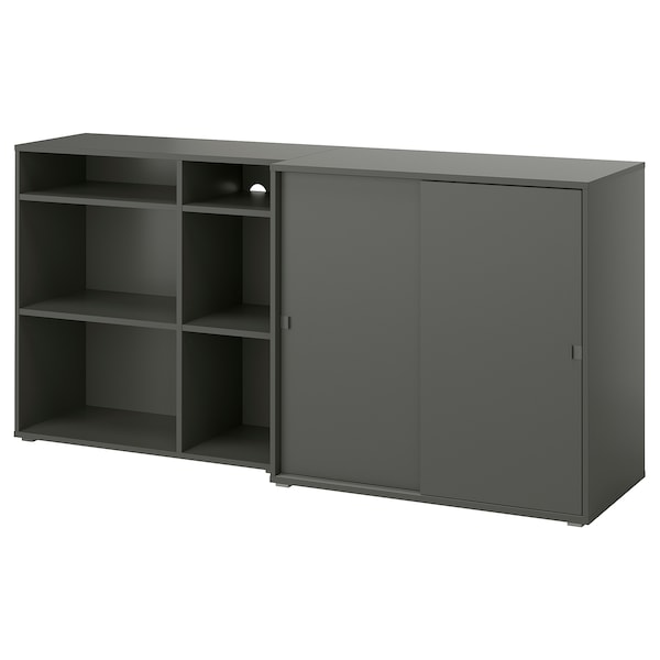 IKEA VIHALS storage combination, 74 3/4x18 1/2x35 3/8 in Dark Gray, Ikea Ireland | 2361JXRTB