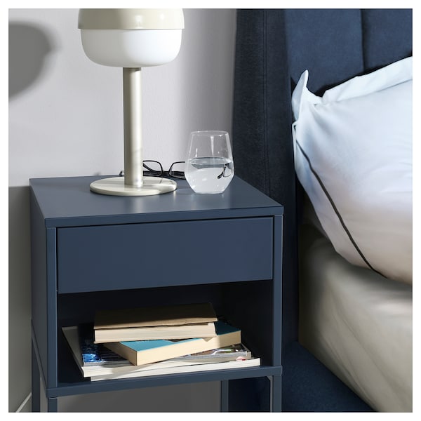 IKEA VIKHAMMER nightstand, 15 3/4x15 3/8 in Blue, Ikea Ireland | 3760PYEVK