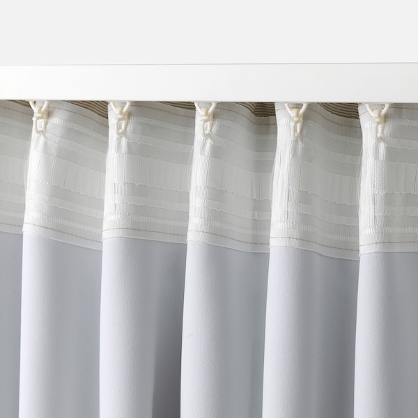 IKEA VILBORG Curtains, 1 pair, beige, 57x98 in, Ikea Ireland | 8032GJETS
