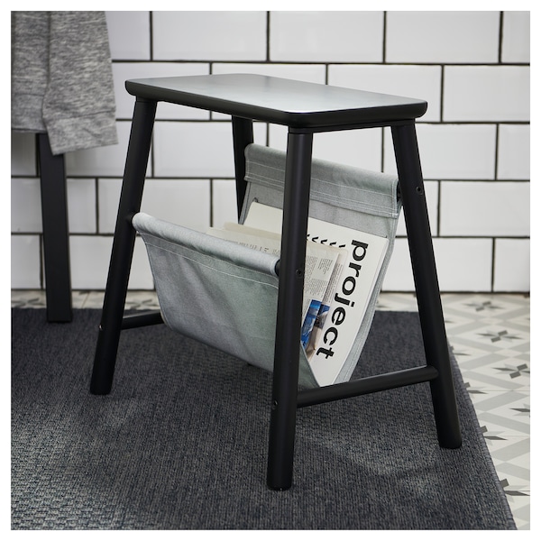 IKEA VILTO storage stool, 17 3/4 in Black, Ikea Ireland | 4182UMEOS