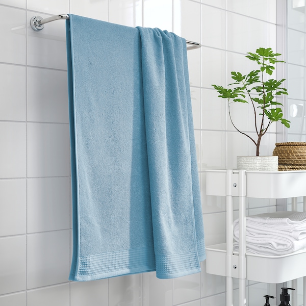 IKEA VINARN bath sheet, 39x59 in Blue, Ikea Ireland | 2410LHVCJ