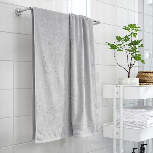 IKEA VINARN bath sheet, 39x59 in Light Gray, Ikea Ireland | 7685KVWBD