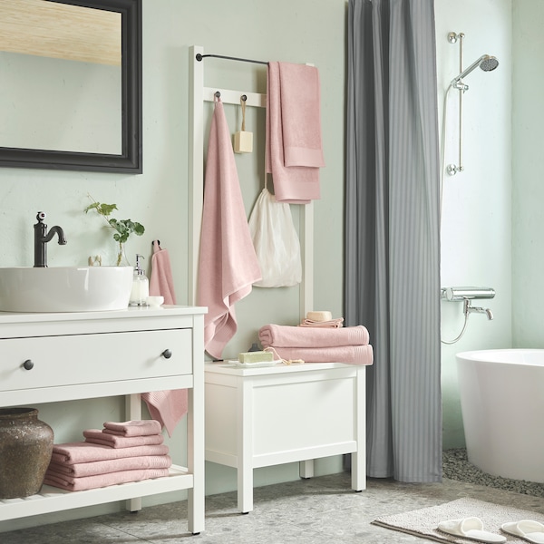 IKEA VINARN bath sheet, 39x59 in Light Pink, Ikea Ireland | 3645CTWJD