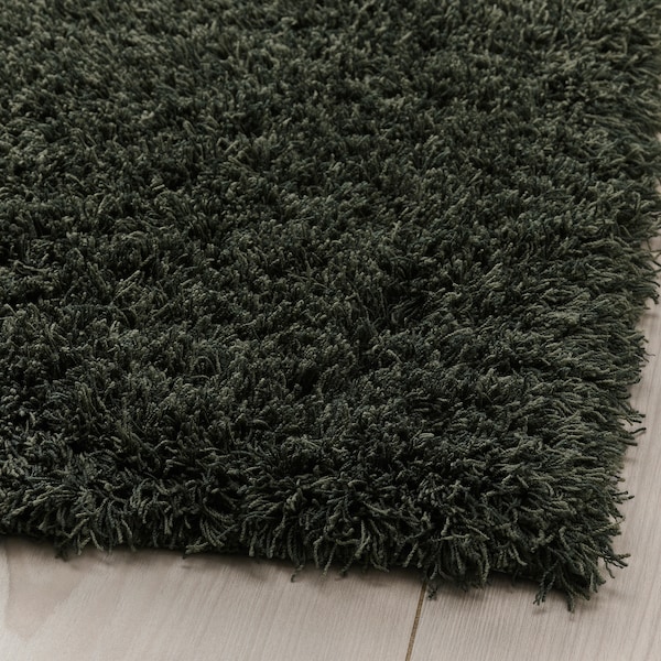 IKEA VINDEBÄK rug, high pile, 5'3 inx7'7 in Dark Green, Ikea Ireland | 8534HDOFU
