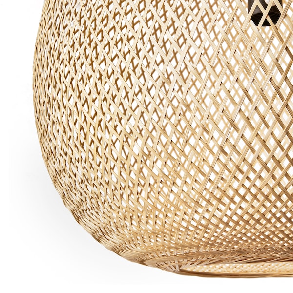 IKEA VINDÖGA pendant lamp, bamboo/handmade, 20 in, Ikea Ireland | 9280LQJHO