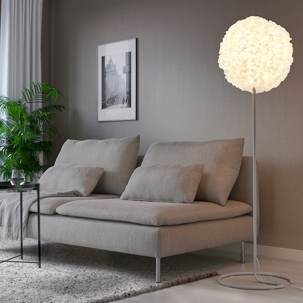 IKEA VINDKAST floor lamp with LED bulb, white, Ikea Ireland | 3148RGEJZ