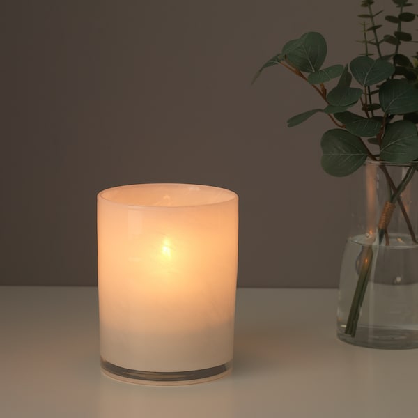 IKEA VINDSTILLA candle holder, 6 in White, Ikea Ireland | 7520IFSMZ