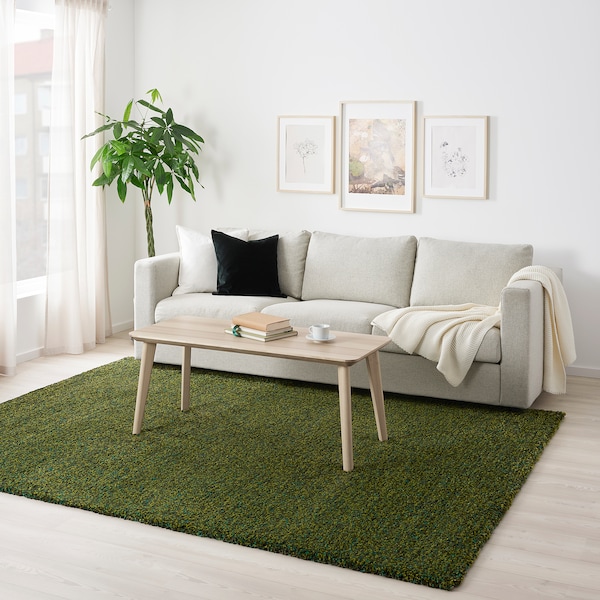 IKEA VINDUM Rug, high pile, 6'7 inx8'10 in Green, Ikea Ireland | 8570AHDLY