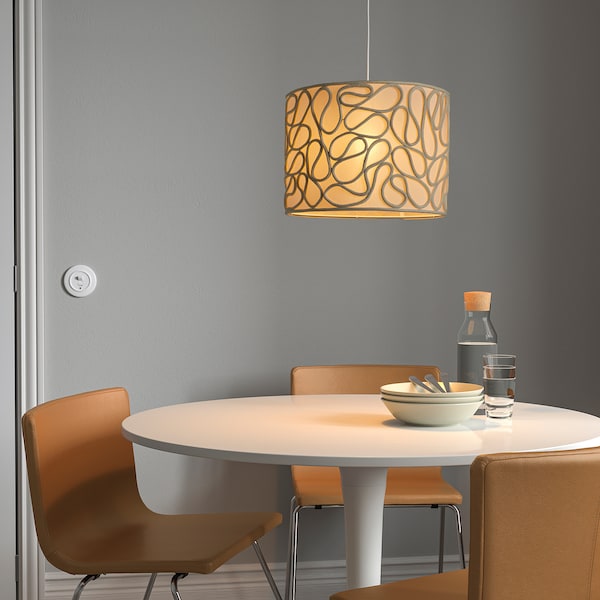 IKEA VINGMAST / HEMMA pendant lamp, 17 in Beige / White, Ikea Ireland | 6354KCMHV