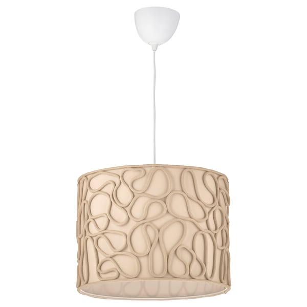 IKEA VINGMAST / HEMMA pendant lamp, 17 in Beige / White, Ikea Ireland | 6354KCMHV