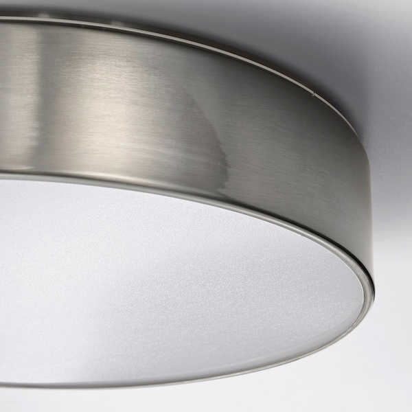 IKEA VIRRMO LED ceiling lamp, nickel plated, 14 in800 Lumen, Ikea Ireland | 8734OLVCM