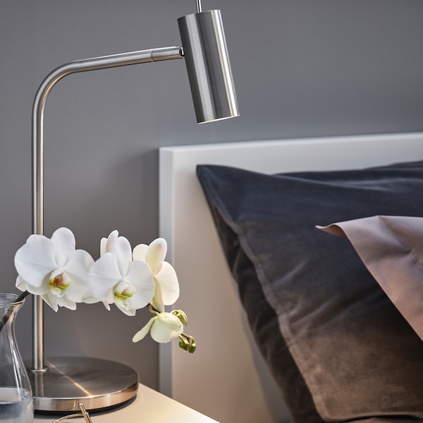 IKEA VIRRMO work lamp with LED bulb, nickel plated, 21 in, Ikea Ireland | 6271EJKNI