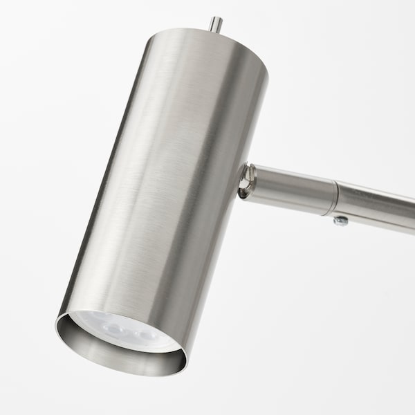 IKEA VIRRMO work lamp with LED bulb, nickel plated, 21 in, Ikea Ireland | 6271EJKNI