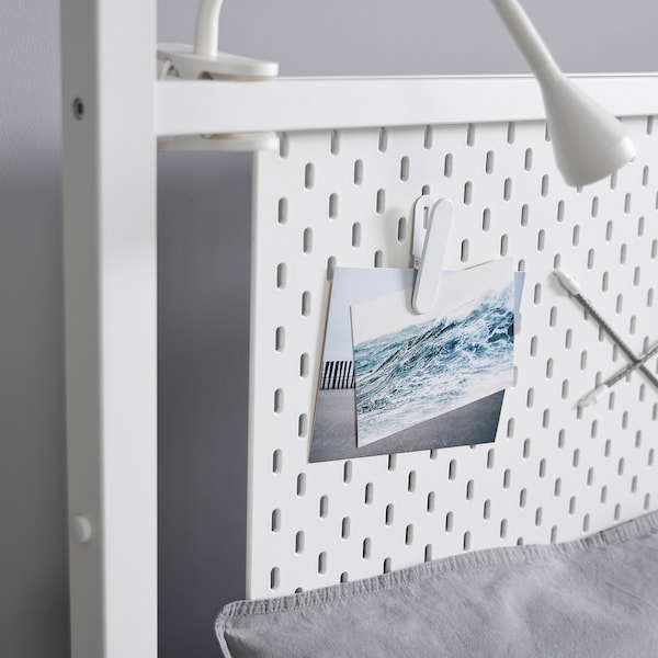 IKEA VITARNA four-poster bed frame, white Luröy, Full Skådis White, Ikea Ireland | 6078LEJDT