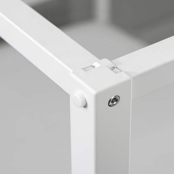 IKEA VITARNA four-poster bed frame, white Luröy, Full Skådis Wood, Ikea Ireland | 2165QMBYA