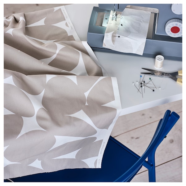 IKEA VITFRYLE pre-cut fabric, beige, 59x118 in, Ikea Ireland | 7421PBTYL