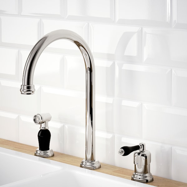 IKEA VITHAVET kitchen faucet/separate handspray, chrome plated, Ikea Ireland | 4573ZKUSM