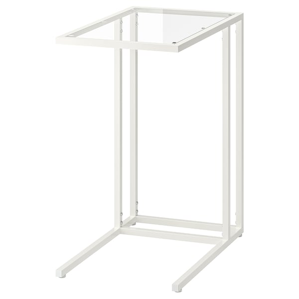 IKEA VITTSJÖ laptop stand, 13 3/4x25 5/8 in White / Glass, Ikea Ireland | 1405NVTMI