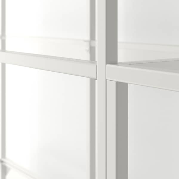 IKEA VITTSJÖ storage combination, 78 3/4x14 1/8x68 7/8 in White / Glass, Ikea Ireland | 4169ESNWM