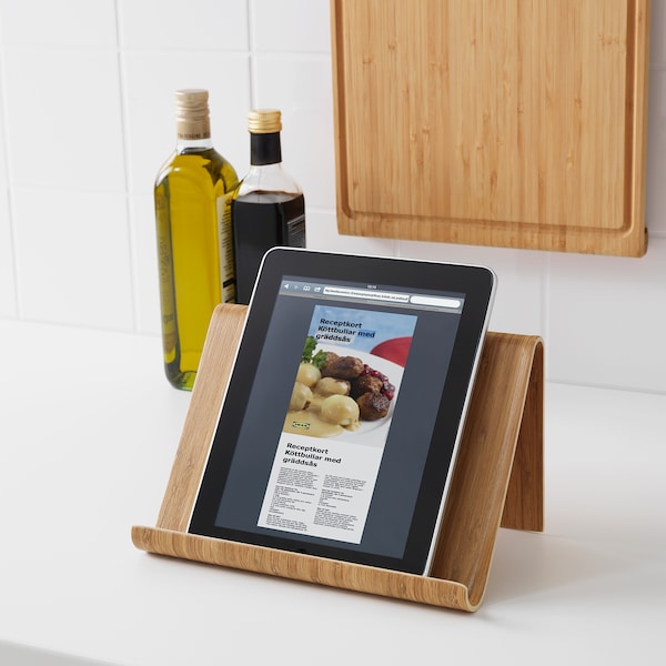 IKEA VIVALLA tablet stand, bamboo, 10 1/4x6 3/4 in, Ikea Ireland | 4207LFVKW