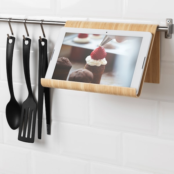 IKEA VIVALLA tablet stand, bamboo, 10 1/4x6 3/4 in, Ikea Ireland | 4207LFVKW