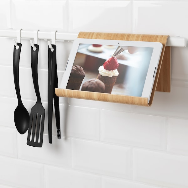 IKEA VIVALLA tablet stand, bamboo, 10 1/4x6 3/4 in, Ikea Ireland | 4207LFVKW