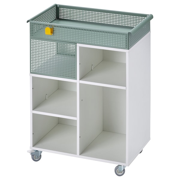 IKEA ÖVNING utility cart, white/gray-green, 21 1/4x13 in, Ikea Ireland | 1267PIRQF