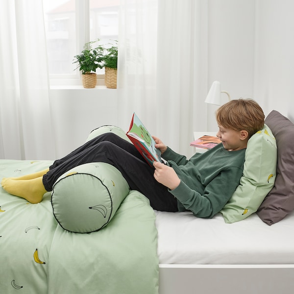 IKEA VÄNKRETS cushion, banana pattern pale green, 31 in, Ikea Ireland | 4206YNBEK