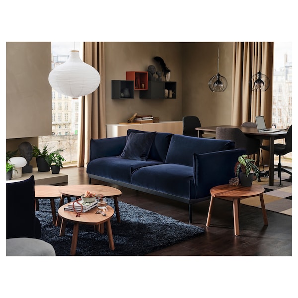IKEA VOLLERSLEV rug, high pile, 5'3 inx7'7 in Dark Blue, Ikea Ireland | 7536LHPFJ