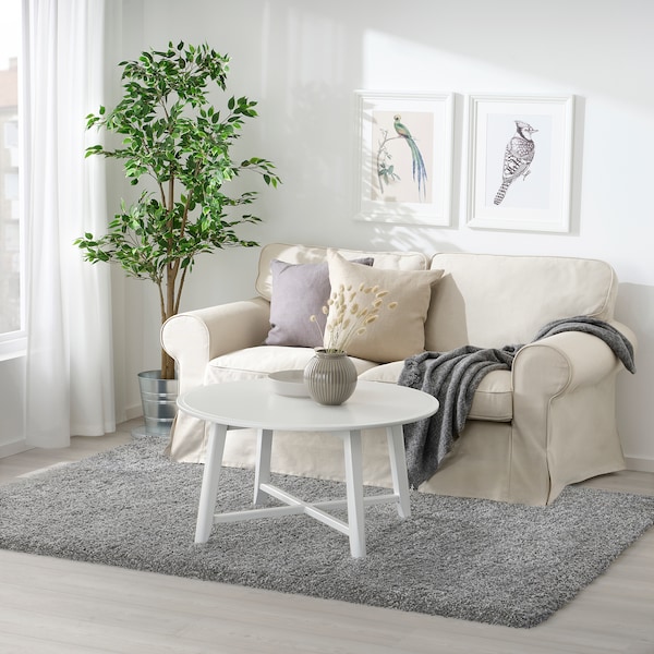 IKEA VOLLERSLEV rug, high pile, 5'3 inx7'7 in Gray, Ikea Ireland | 5692QHLET