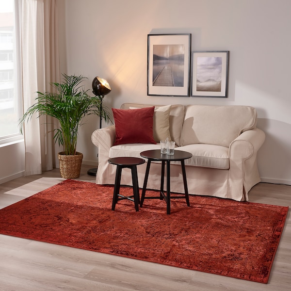 IKEA VONSBÄK rug, low pile, 5'7 inx7'7 in Red, Ikea Ireland | 0216LMQDP