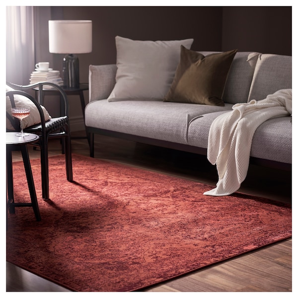 IKEA VONSBÄK rug, low pile, 5'7 inx7'7 in Red, Ikea Ireland | 0216LMQDP