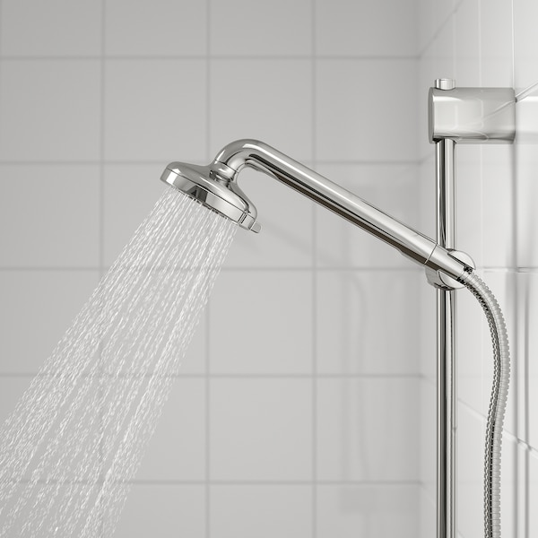 IKEA VOXNAN Riser rail with hand shower/outlet, chrome plated, Ikea Ireland | 5309FBGYH