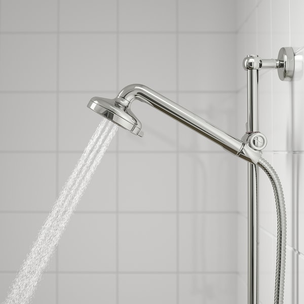 IKEA VOXNAN Riser rail with hand shower/outlet, chrome plated, Ikea Ireland | 5309FBGYH