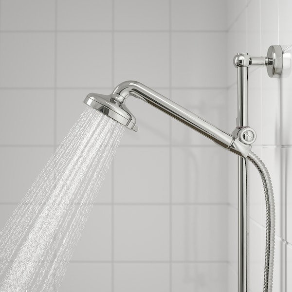 IKEA VOXNAN Riser rail with hand shower/outlet, chrome plated, Ikea Ireland | 5309FBGYH