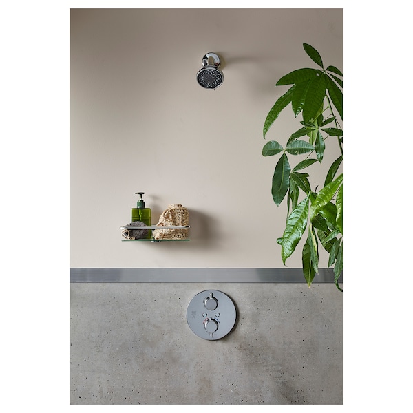 IKEA VOXNAN showerhead with thermostatic faucet, chrome plated, Ikea Ireland | 5321OVQLK