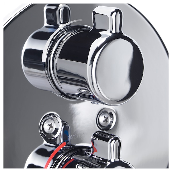 IKEA VOXNAN showerhead with thermostatic faucet, chrome plated, Ikea Ireland | 5321OVQLK